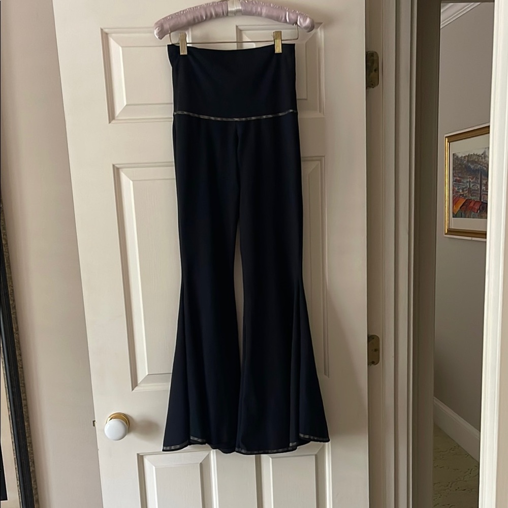 Black High Waist Flare Pants